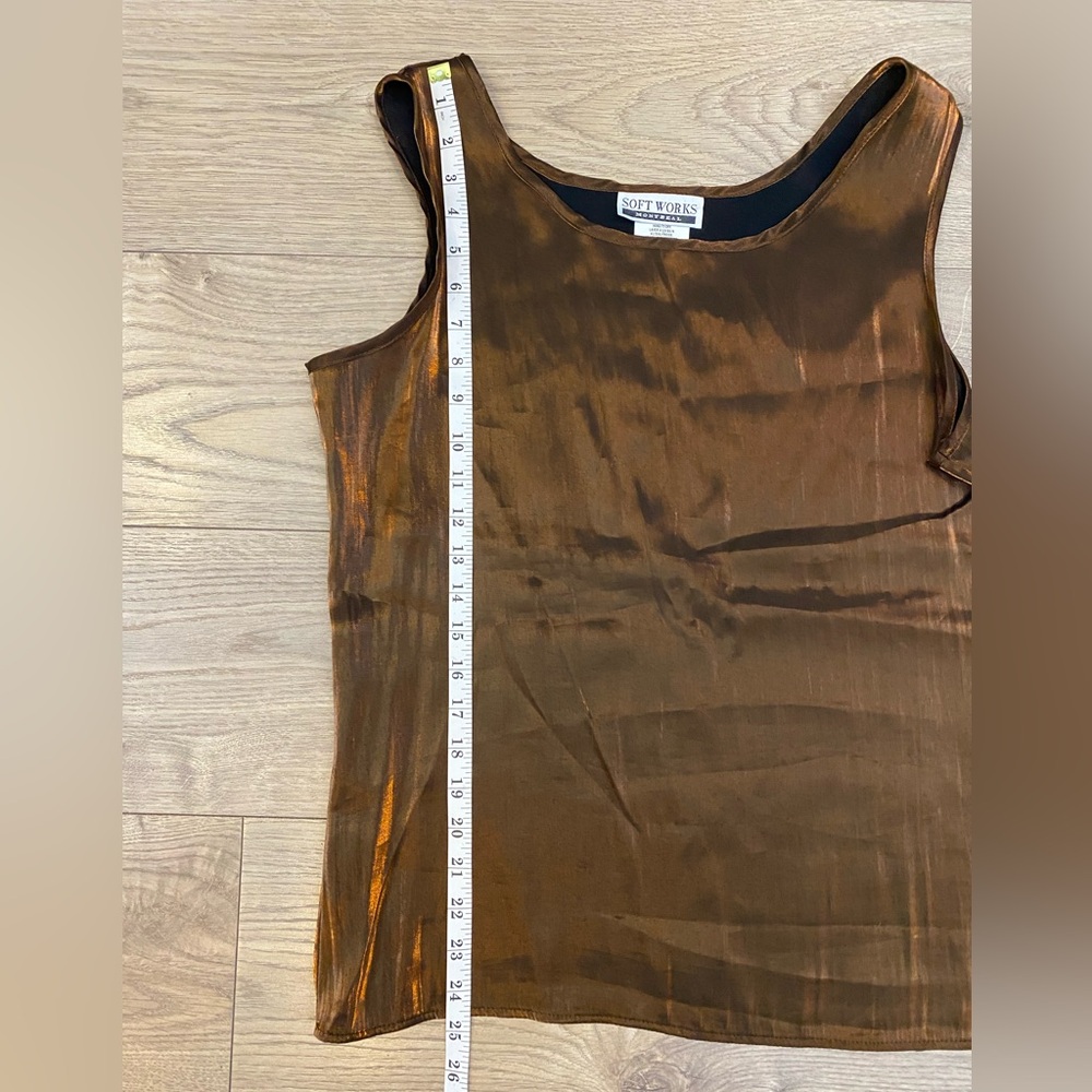 Chic Sleeveless Copper layering cami perfect for holidays size 14 - Picture 4 of 8